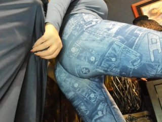 My slutty wife gives me the best dry humping. Grinding and Cumming for her Amazing Ass in Yoga Pants