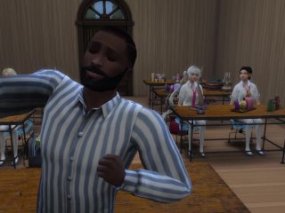 Student seduces new teacher and asks him to satisfy her desires on her