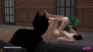 Бэтмен Хорн. Джокер занимается сексом с Женщиной-кошкой на глазах у Бэтмена