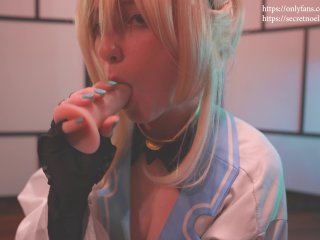 【Hololive】Kazama Iroha Blowjob & Boobjob