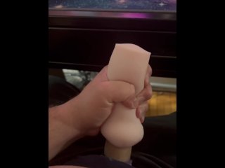 Fucking a toy, praise kink