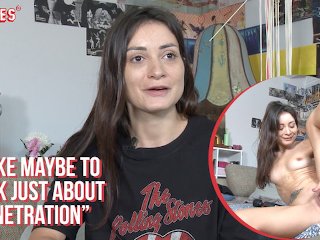 masturbation, toy, brunette, shaved pussy