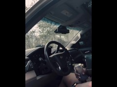 Supposed to work on her car. She watched from the window