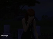 Preview 4 of She goes to the cemetery for one last fuck with her boyfriend
