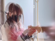 Preview 2 of 【個人撮影】壁にディルドをくっつけてバックで突かれる妄想をしながらオナニーする女学生💗日本人/素人/オナニー/マッサージ/japanese/amateur/massage