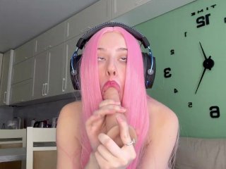 Cosplay Colleage Girl Gets_Horny and Plays withHer Pussy!