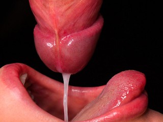 КРУПНЫМ ПЛАНОМ: лучший дойный рот для вашего ЧЛЕНА! Сосание члена ASMR, язык и губы МИНЕТ