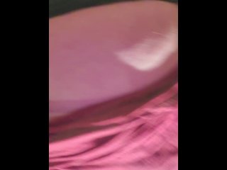 Shaved, Pierced, Horny Pussy Pees in Public Restroom for YOU. 💙