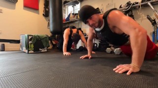 Pushups with my buddy