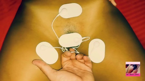 Nuevo juguete, descagas electricas en mi vagina, electrosex, orgasmos increibles