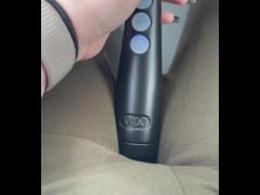 Cumming secretly in my car on lunch break