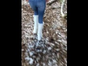Preview 5 of Sub has to strip in the woods for being disobedient | Embarrassed Naked Female