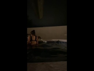 fucking the neighbor in the public hot tub