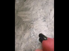 Cum on the bathroom counter