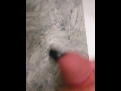 Cum on the bathroom counter - Screenshot 8 of 16 - Pierced Dick