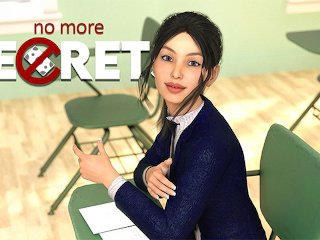 visual novel, brunette, cartoon, no more secrets