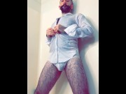 Preview 3 of Sensual personal request video for fan in shower with white underwear and shirt teaser