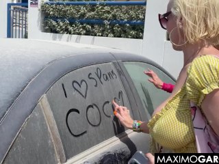 2 Busty British Loving a Spanish Cock in Ibiza screenshot number 0
