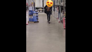 Fun in home depot! Old man saw some young titties lol