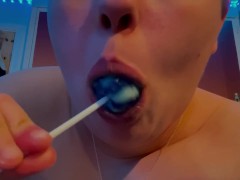 Trippy lollipop licking