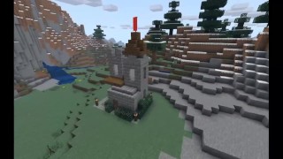 How to build a tiny 8x8 castle in Minecraft