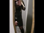 Preview 1 of Me in latex dress and thigh high boots