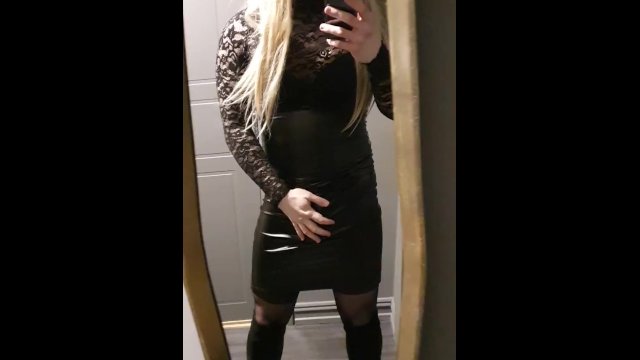 Me in latex dress and thigh high boots