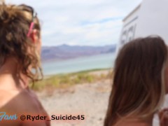 Breakfast and Head Threesome while Camping