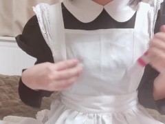 【メイド服コスプレ】乳首オナニーしちゃった♡【日本人/素人】 - Screenshot 15 of 16 - Japanese