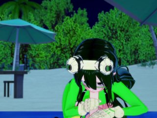 You Breed Froppy On The Beach~My Hero Academia(MHA) Hentai NSFW Animation (English Voice Acting)