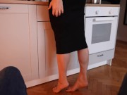 Preview 2 of STEPMOM Helps her teen Stepson CUM ON HER PUSSY before school - HOT MILF!
