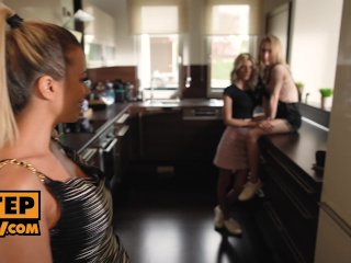 POV - Fourway anal fucking hot with hot blondes screenshot number 2