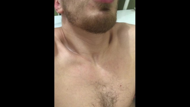 Muscular Man Cums in the Bathroom! Underwater Cum Shot! Pissing on Myself!
