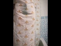 Trying to hide a desperate piss with the shower curtain - Screenshot 6 of 16 - Shower
