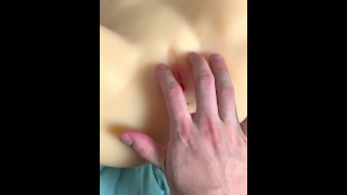 Sex in a face-to-face sitting position. Masturbation with adult toys.