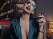 Preview 2 of Smoking and teasing a LARGE cigar !