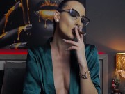 Preview 3 of Smoking and teasing a LARGE cigar !