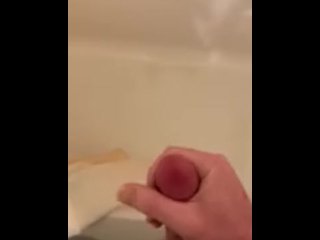 stroking cock, big dick, masturbation, vertical video