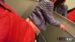 Neighbor Nymphomaniac Making Out In Public In The Elevator