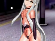 Preview 1 of Code Geass CC Undress Dancing Hentai Lupin Song Big Boobs MMD 3D White Hair Color Edit Smixix