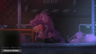 Zetria [jogo de sexo PornPlay Hentai] Laboratório com monstros peludos parte 4