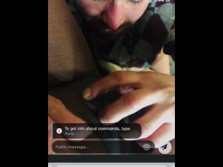 pussy licking, webcam, ebony, vertical video
