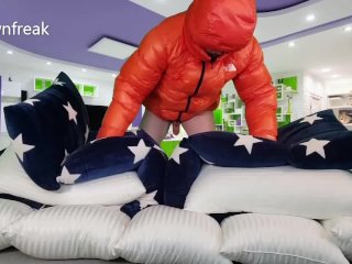masturbate, guy humping pillow, fetish, male pillow humping