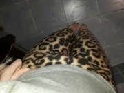Preview 1 of Pissed my cheetah leggings messy