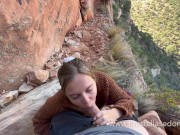 Preview 5 of Girl gets caught by climbers while getting a dangerous facial