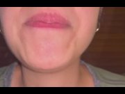 Preview 1 of Giantess Goddess Pierina eats pasta and drinks soda with burps. ASMR and mouth fetish