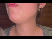 Preview 6 of Giantess Goddess Pierina eats pasta and drinks soda with burps. ASMR and mouth fetish