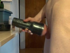 Fucking my Fleshlight - Side View