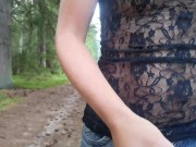 Preview 3 of I was caught by stranger hunter during forest walk in provocative clothes