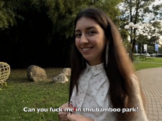 Quick Sex in a Public Park after College
